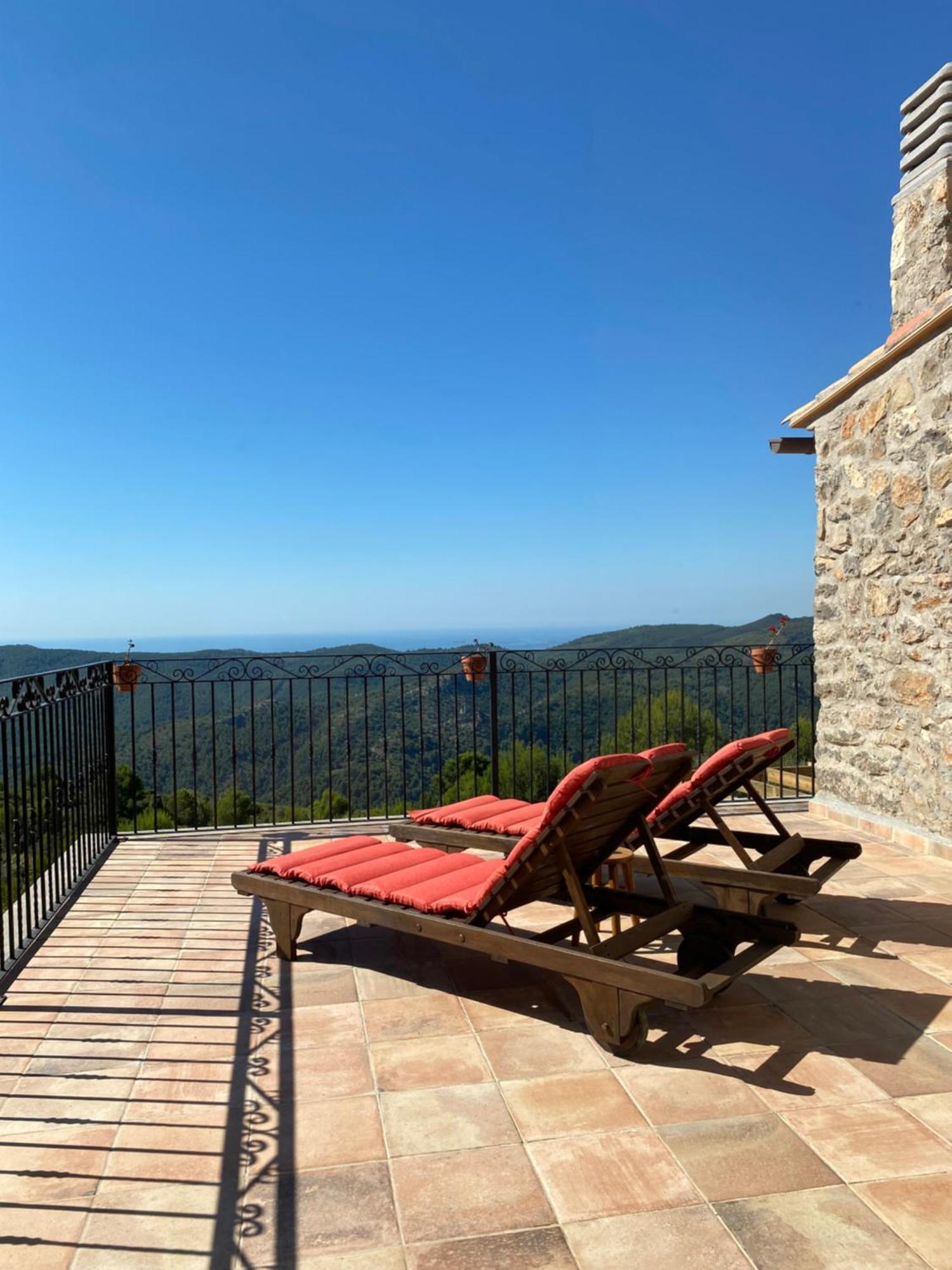 La Cueva De Miravet - Villa De Lujo En La Cima De La Montana Con Vistas Al Mar Cabanes  Eksteriør bilde