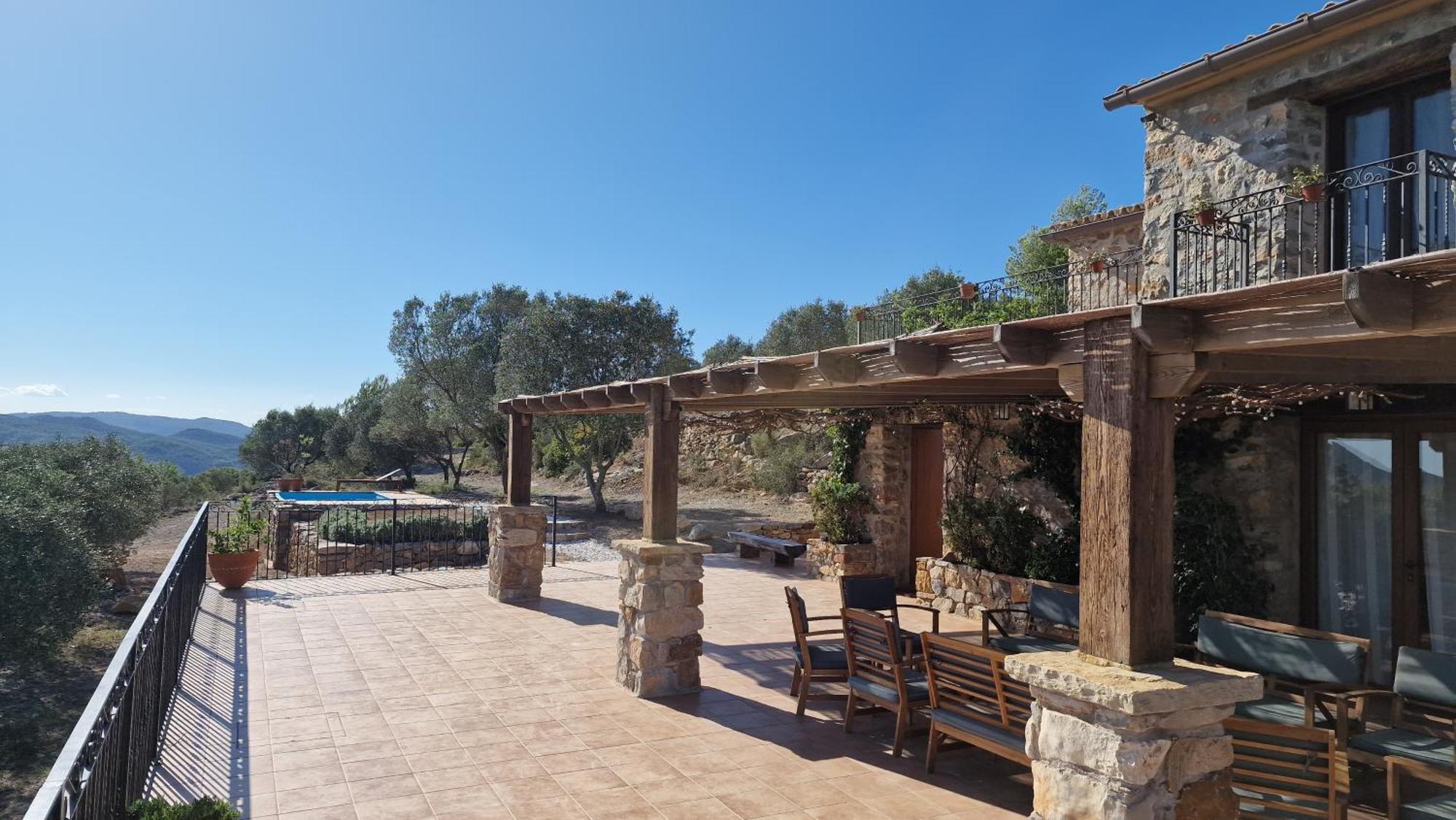 La Cueva De Miravet - Villa De Lujo En La Cima De La Montana Con Vistas Al Mar Cabanes  Eksteriør bilde