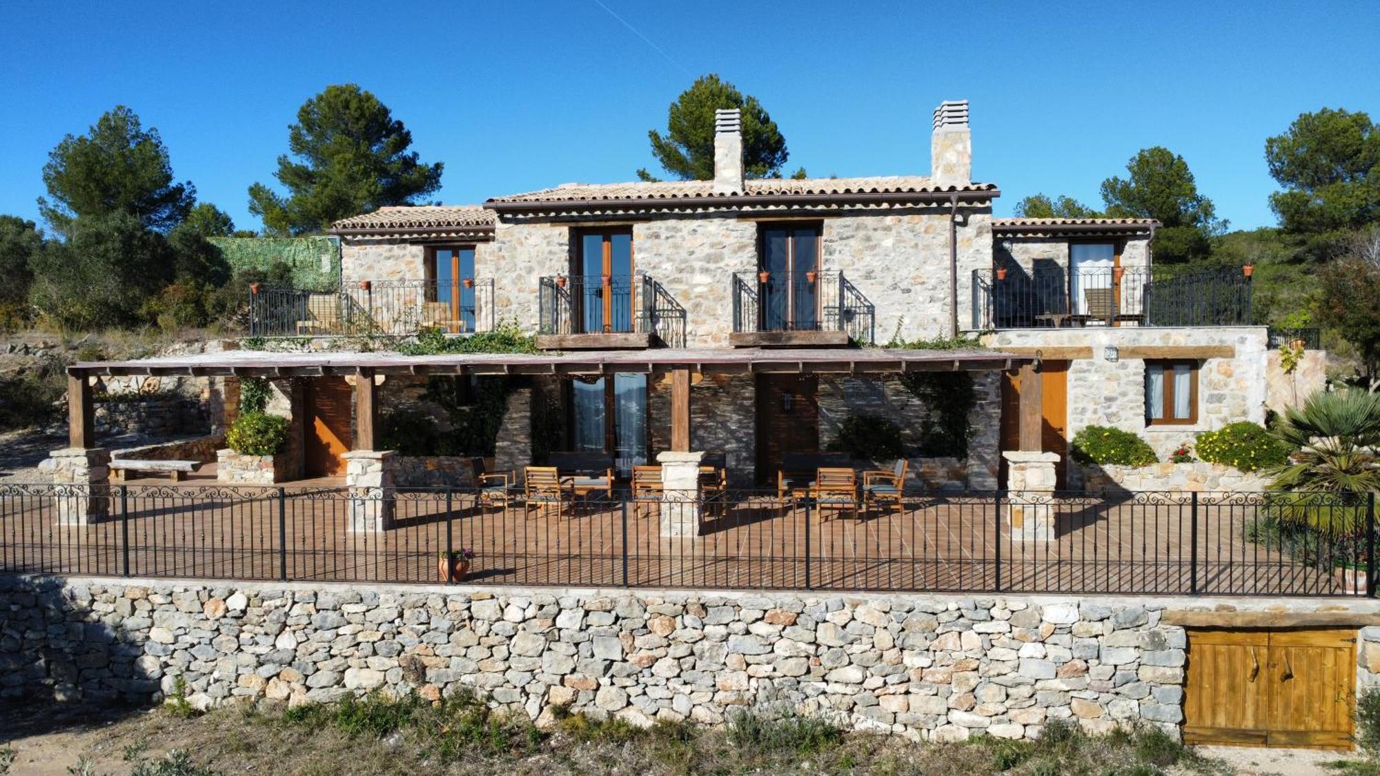 La Cueva De Miravet - Villa De Lujo En La Cima De La Montana Con Vistas Al Mar Cabanes  Eksteriør bilde